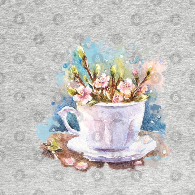 A cup of Blossom by juliavector